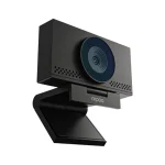 Close-up of Rapoo C500AF webcam with its active physical privacy shutter closed.